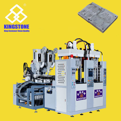 آلة صنع النعل الثابت بمحطتين لمادة TPU TR TPR PVC بلون مزدوج