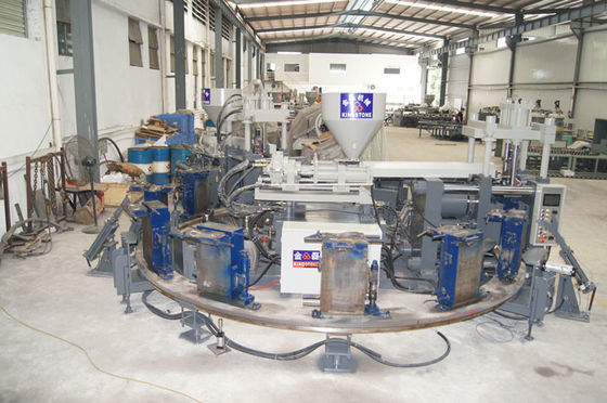 آلة صنع الأحذية البلاستيكية أحادية اللون / ثنائية اللون ، خط إنتاج مصنع أحذية المطر البلاستيكية