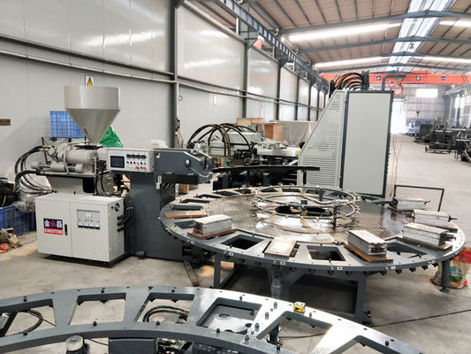 الروتاري البلاستيك صب الأحذية ماكينة، حذاء وحيد صب آلة