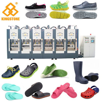 EVA Plastic Sleeper Chappal ماكينة عمودي نوع 10 محطات