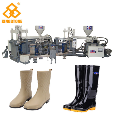 المطر / التمهيد المائي / Gumboot / آلة التشكيل بالحقن المزدوج للعمال المعدني نوع الروتاري
