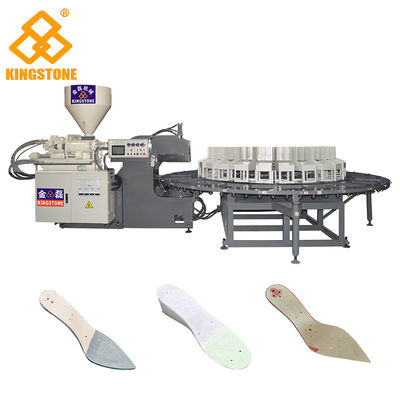 12/16/20/24 محطات دوارة الأحذية الجلدية PP نعل حقن صب الإله مع معدل الإنتاج السريع