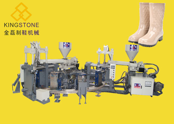 ماكينة قولبة حقن البلاستيك الأوتوماتيكية لمحطة Gumboots الدوارة 12