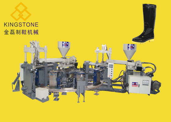 آلة صب حقن الأحذية البلاستيكية ذات اللون المزدوج الروتاري نوع 12 محطة